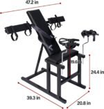 BDSM Ultimate Fully Adjustable Obedience Chair,Carbon steel Durable Frame With Adjustable Body&Leg Restraint,For couples' Role-Play - Image 3
