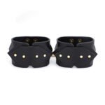 Genuine Leather Diamond-Pattern Handcuffs and Ankle Cuffs, Restraint Sex Toys, BDSM Restraint Toys for Adult Games. - Image 3