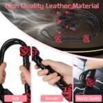 BDSM Rose Leather Sex Whip Black Red Spanking Fetish Accessories for Adult SM Cosplay Games - Image 6