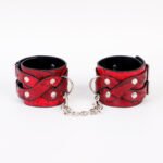 BDSM Alligator Pattern Handcuffs & Ankle Cuffs, PU Leather Material, Restraint Sex BDSM Toys, SM Fetish Toys for Couples Role-Play - Image 4