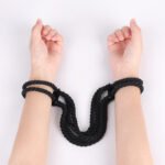 Rope Handcuffs Bracelets Restraints Ankle Cuffs BDSM Bondage Adjustable Handcuffs Anklets Sex Toys Cotton Ropes Wrist Cuffs Beginner Fetish Adult SM Game for Women - Image 3