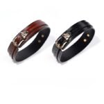 BDSM Genuine Leather Collar with Metal Lead Chain,Two Color Options For BDSM gatherings, Adult Erotic Play, And Role-Playing - Image 2