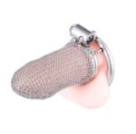 BDSM Stainless Steel Male Chastity Cage,Large Chastity Device With 3 Ring Sizes, Invisible Lock for Man Penis Exercise Bondage Gear & Accessories Lightweight Adult Sex Toys - Image 4