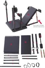 BDSM Sex Bondage Split Leg Sex Chair With Sex Machine And Vibrator Wand Stand - Image 6