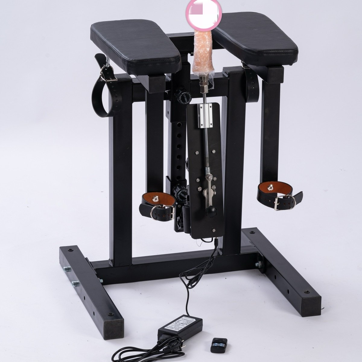 器械020 BDSM Bondage Sex Furniture Chair With Love Machine For Men, Women and Adult Couples,With Wrist And Ankle Cuffs,Carbon Steel - Image 1