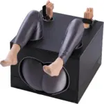 BDSM Bondage Restraints Sex Furniture Box Cage,Training Sexual Toys with Open Legs Handcuffs Ankle Cuffs, SM Toys For Couples,Layered Wood