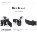 BDSM Leather Restraints Ball Mouth Plug Silicone Bondage Ball Gag Silicone Bondage Ball Gag for Sex, BDSM Restraints Toys Sex Gag Muzzles - Image 6
