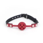 BDSM Leather Restraints Ball Mouth Plug Silicone Bondage Ball Gag Silicone Bondage Ball Gag for Sex, BDSM Restraints Toys Sex Gag Muzzles - Image 2