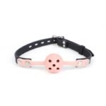 BDSM Leather Restraints Ball Mouth Plug Silicone Bondage Ball Gag Silicone Bondage Ball Gag for Sex, BDSM Restraints Toys Sex Gag Muzzles - Image 3