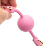 BDSM Macaron Gradient Color Silicone Bondage Ball Gag for Sex Games, Silicone Sex Toys Open Mouth SM Bite Gag, Bondage Restraints Sex Gag Muzzles for SM Games - Image 4