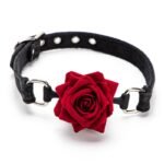 BDSM Silicone Rose Mouth Ball Gag- Doltish Breathable Sex Gag,Bondage Restraints BDSM Adult Toys for Men Women and Couple - Image 2