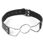 BDSM Metal Open Mouth Gag BDSM Oral O Ring Gag Bondage Restraints for Female,Adult Sex Games,Coules'Role-Play
