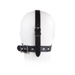 BDSM Toilet-Style Restraint Hood, Sex Mask，Punk Rivet Details, Openable Mouth Part, PU Leather With Adjustable Straps. - Image 4