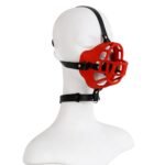 BDSM Bondage Horse Hood,Sex Mask,With Mouth Gag,Adjustable Straps,PU Leather,For Couples' SM Games