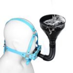 BDSM Toilet-Shaped Restraint Hood,With Detachable Funnel,PU Leather Easy to Clean,For Couples Role-Play Games - Image 3