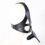 BDSM Leather Horse Headgear,With Mouth Gag,Soft And Easy Clean For Couples'Role Play - Image 4