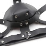 BDSM Sexy Sexual Headgear,Horse Mask,PU Leather,Detachable With Mouth Gag And Neck cuffs - Image 3