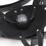 BDSM Sexy Sexual Headgear,Horse Mask,PU Leather,Detachable With Mouth Gag And Neck cuffs - Image 4