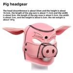 BDSM Pig Head Masks That Have Eyes Hollow Out,For Couples' Discipline Games And Role-Play,Diving-Grade Materials - Image 2
