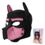 BDSM Handmade Full Dog Face Mask,Free Size Removable Neoprene For Cosplay Games