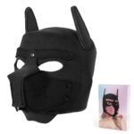BDSM Handmade Full Dog Face Mask,Free Size Removable Neoprene For Cosplay Games - Image 3