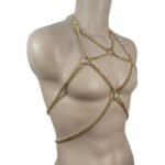Punk-Style Metal Chest Chain For Men, Women,Body Restraint Chain, BDSM Bondage Decoration, For Adult Fun Games And Role-Playing Parties.