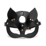 BDSM Women Cat Mask Half Face,With Faux Fur Butt Plug,For Cosplay Games,Couples'Role-Play - Image 4