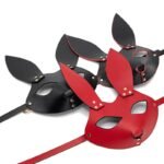 BDSM Women Cat Fox Bunny Leather Masks Masquerade Mask for Cosplay,Halloween,Couples'Role-Play - Image 5