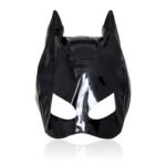 BDSM Lacquer Leather Mask,CatWoman-Style With Eye Cut-Outs,For SM Games,Cosplay Partys And Couples'Role Play