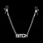 BDSM Letter Charm Nipple Clamps,Adjustable Adult Toys for BDSM/Beginner Women’s Sexual Pleasure Bondage Accessories - Image 2