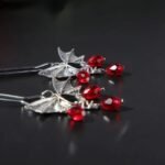 BDSM Bat-Shaped Nipple Clamps With Ruby Pendant, For Adult Nipple Stimulation toys, BDSM Play Training, And Adult Sexual Toys - Image 3
