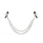 BDSM Purple/Silver Adjustable Nipple Toys Nipple Clamps Breast Flirting Stimulation Nipple Chain for Couples BDSM Bedroom Sex Game Play for Women Sex Toys - Image 2
