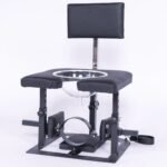BDSM Discipline Chair,Urine Equipment,Height-Adjustable With Neck Cuffs And Handcuffs,Carbon Steel For Couples' SM Game - Image 4