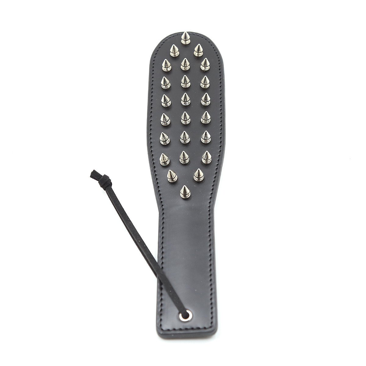拍子001 BDSM Spanking Paddle for Sex Leather SM Tool with Safe Rivet Sex Paddle for Extra Sensation Flirt Paddle Sex Restraint Bondage Adult Sex Paddle with Unique Design for Couple/Women - Image 1