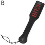 BDSM XOXO/SLAVE/BITCH Spanking Paddle for Adult Sex Toys, 12.8inch Faux Leather BDSM Paddle for Sex Play - Image 3
