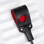 BDSM 25 Inch Leather Sex Paddle,Cut-out Heart Design,Spanking Games For Adult Role-Play,SM Games - Image 3