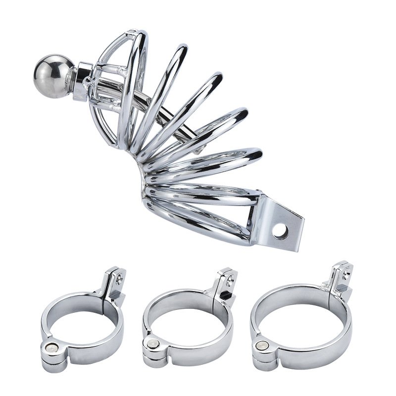锁A BDSM Metal Chastity Cage for Men Chasity Device Male Penis Cages for Adult Sexual BDSM Cockcage Slave Punish - Bondage Sex Toys for Couples - Image 1