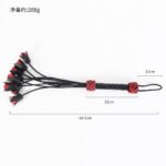 BDSM Rose Leather Sex Whip Black Red Spanking Fetish Accessories for Adult SM Cosplay Games - Image 4