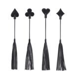 BDSM 4-Piece Whip Set,Sex Paddle And Whip,Pu Leather For Adult SM Games