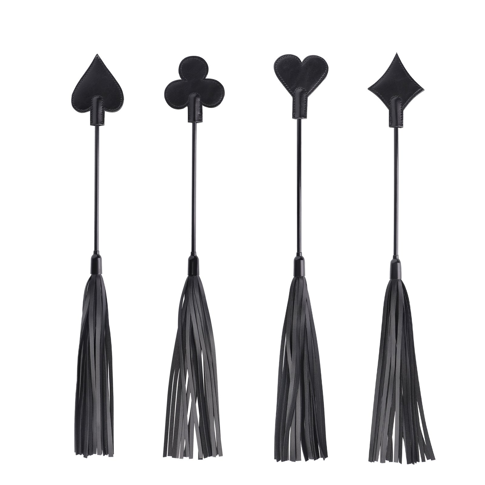 鞭子006 BDSM 4-Piece Whip Set,Sex Paddle And Whip,Pu Leather For Adult SM Games - Image 1
