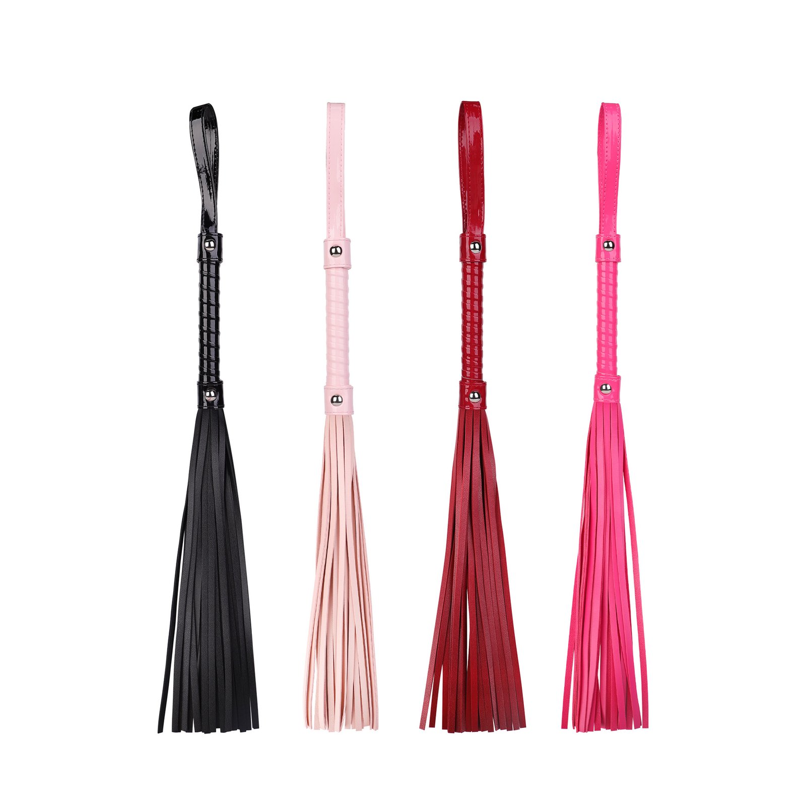 鞭子008 BDSM High-Shine PU Leather Whip,Equestrian Horse Flogger Horse Riding Crop Whip, Spanking Flogger for Cosplay,BDSM Bedroom Play Adult Sex Toy - Image 1