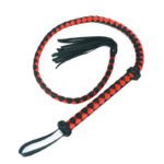 BDSM Fetish Whips 48" Leather Horse Crop, Red and Black Riding Crop Whip, Faux Leather Crop Whips, Leather Horse Crop Whip for Couples