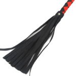 BDSM Fetish Whips 48" Leather Horse Crop, Red and Black Riding Crop Whip, Faux Leather Crop Whips, Leather Horse Crop Whip for Couples - Image 3
