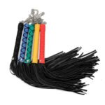 BDSM Sex Whips,Multiple Colors,Pu Leather And Metal Material For Adult SM Games