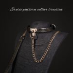 BDSM Snake-Textured Restraint Collar, Customizable PU Choker,For men,Women,Couples' Role-Play