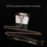 BDSM Snake-Textured Restraint Collar, Customizable PU Choker,For men,Women,Couples' Role-Play - Image 3