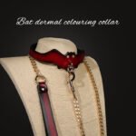 BDSM Bat-Shaped Creative Restraint Choker, PU Material with Metal Chain, Suitable for Adult Games and Cosplay Games - Image 2