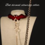 BDSM Bat-Shaped Creative Restraint Choker, PU Material with Metal Chain, Suitable for Adult Games and Cosplay Games - Image 3