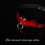 BDSM Bat-Shaped Creative Restraint Choker, PU Material with Metal Chain, Suitable for Adult Games and Cosplay Games - Image 4