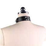BDSM Punk Style Studded Restraint Choker, Detachable, PU Material For Adult Cosplay - Image 5